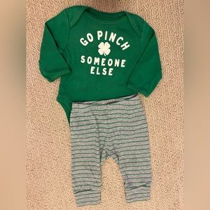 Size 0-3M St Patrick’s Day outfit